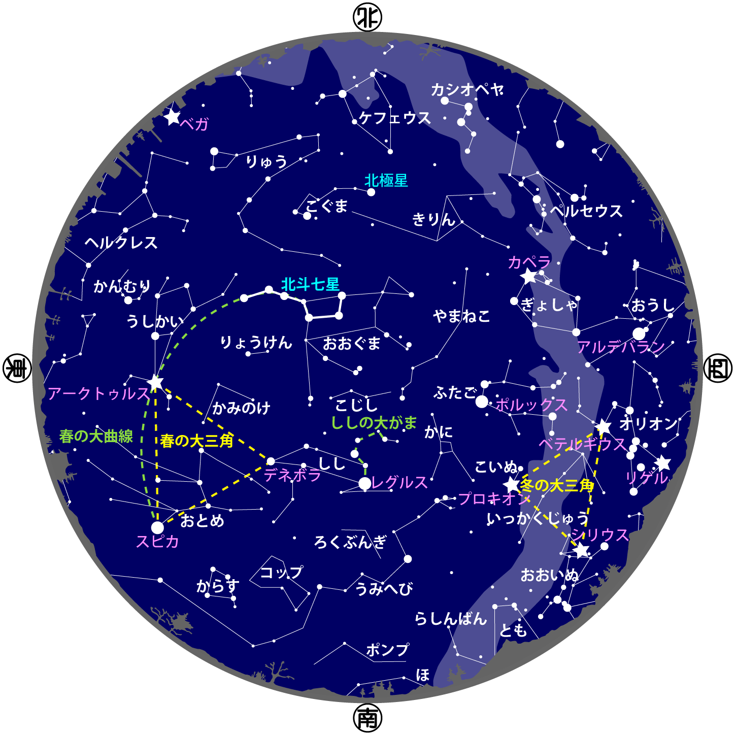 札幌 2024年3～4月の星空|今月の星空紹介 | 札幌市青少年科学館